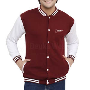 Vestes de sport pour hommes personnalisées avec logo OEM/ODM, manches longues, vêtements d'automne et d'hiver, coton personnalisé, séchage rapide, broderie chenille, impression, lettrage - Product Image 1