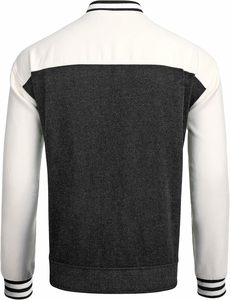 Chaquetas universitarias Versity para hombre de talla grande, venta al por mayor, chaquetas universitarias en blanco con logotipo personalizado, chaqueta de béisbol universitaria con letras lisas para hombre - Product Image 4