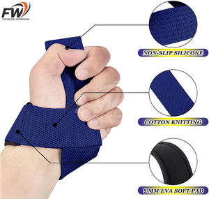 Sangles de musculation OEM en coton/néoprène, haute qualité, confortables, couleur personnalisée, pour usage en salle de sport, renforcement musculaire - Product Image 4