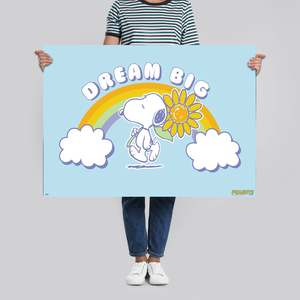Modern Style Peanuts for Snoopy Paper <b>Poster</b> for Wall Decor for Birthday Occasions - Product Image 4