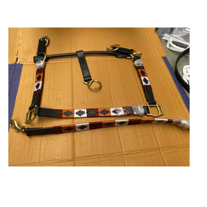 Harnais de cheval en cuir de haute qualité, anatomique, avec sangle en corde, style selle anglaise, boucle en laiton, couleur personnalisable - Product Image 5