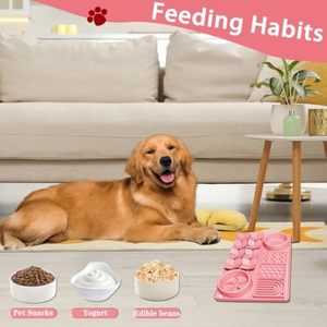 Wholesale <b>Silicone</b> Dog Feeding Licking <b>Mat</b> BPA Free Non Slip Pad Dishwasher Safe Slow Feeder Calming Solution for Pets - Product Image 6