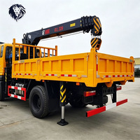 Grue montée sur camion 7,5 tonnes 4x2 Dongfeng, prix usine, hauteur de levage 20m, camion de chargement autonome pour l'exportation