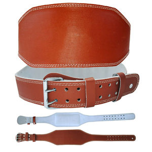 Ceintures de musculation en cuir robustes et durables avec logo personnalisé, réglables, respirantes, enveloppantes, soutien du dos pour l'entraînement - Product Image 5