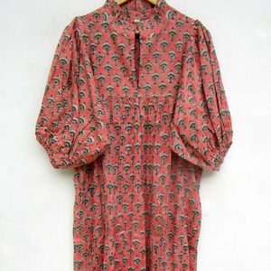 Colección 2023, venta al por mayor, vestido Maxi de rayón con tinte de corbata, cuello en V, mangas completas, Sexy, ajuste holgado, abertura lateral, botón, ropa de fiesta, Primavera - Product Image 1