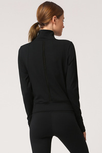 Slim Fit cremallera completa algodón Fitness deporte Crop Tops sudaderas con capucha logotipo personalizado cremallera ropa deportiva para mujeres - Product Image 6