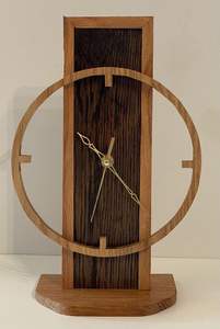 นาฬิกาแขวนผนังไม้ตามสั่งสำหรับตกแต่งบ้านหรูหราตัวเรือนไม้ไผ่ทันสมัยมีกุหลาบธรรมชาติสำหรับงานแต่งงานในโอกาสต่างๆ - Product Image 3