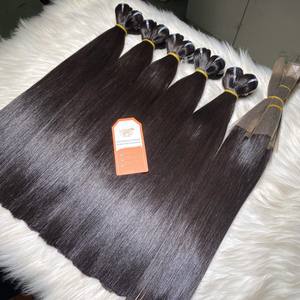 Extensiones de cabello humano liso y sedoso de alta calidad vietnamita Super doble dibujado, trama recta de hueso, precio al por mayor - Product Image 6