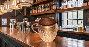Tasses à mules en cuivre de Moscou-Capacité de tasses en relief en cuivre massif pur 100% fabriquées à la main-16 oz - Product Image 2