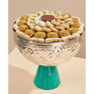 Cuenco de chocolate de Metal redondo de primera calidad, diseño clásico, cuenco para servir dulces, soporte para postres para decoración del hogar o decoración de mesa de comedor - Product Image 2