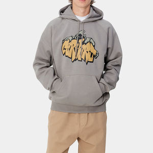 Sudaderas con capucha térmicas de algodón con logotipo personalizado para hombre, jersey de lana con estampado, ropa de calle, novedad de primavera - Product Image 1