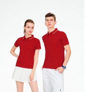 Polo de couple personnalisé grande taille 100% jersey de polyester anti-rides brodé conception d'impression solide - Product Image 4