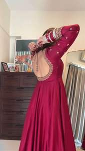 Hermoso Diseño Indio Pakistaní, Anarkali de Microalgodón, Estampado Digital Elegante, Ropa Tradicional Informal para Mujer, para Fiestas y Bodas - Product Image 3