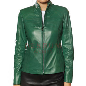 Vente chaude Meilleur Hiver Femmes Slim Vestes En Cuir Conception Personnalisée Arc Col Long Vêtements Longueur Respirant Teint XL Personnalisé - Product Image 3