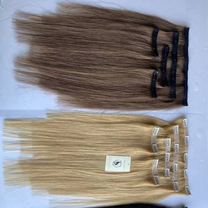 Extension de cheveux naturels Remy de qualité supérieure, Invisible, sans couture, avec Clip, vente en gros, 100% cheveux humains - Product Image 4