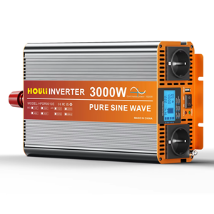 HOULI Onduleur solaire 24V 3KW pour voiture, onduleur portable à onde sinusoïdale pure 12V 220V, générateur onduleur 12V, convertisseurs - Product Image 1