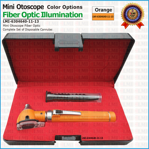 Otoscopio de Fibra Óptica Naranja al Por Mayor, Otoscopio de Fibra Óptica Naranja Más Vendido, Otoscopio de Fibra Óptica Naranja de Alta Calidad - Product Image 2