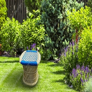 Mini cómodo Natural Vintage mimbre portátil fuerte niños bambú pila taburete para el hogar Kinder jardín hueso incrustaciones consola - Product Image 4