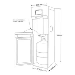 Whirlpool Wk0260b Zwart Ijs Water Dispenser Stijlvolle Huishoudelijke Apparatuur