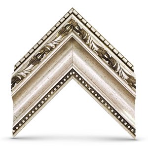 Ornate Silver Decorative TV Frame Smart TV Compatible Television Stand - Product Image 2