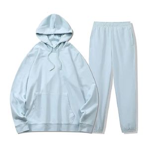 Nueva llegada último diseño de ropa deportiva para hombres 100% algodón chándal logotipo personalizado Jogging de talla grande pantalones de chándal conjunto con capucha para hombres - Product Image 1