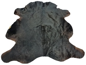 Tissu teint en cuir de vachette couleur unie poils véritables sur peau de vache pour chaussures sacs et maroquinerie faite à la main - Product Image 5