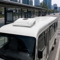 Aire Acondicionado de Estacionamiento de 24V 12V para Minibuses, Autocaravanas, Camiones con Camarotes, Camiones Pesados, Unidad de Aire Acondicionado para Vehículos Montada en el Techo