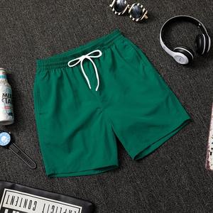 Hommes shorts coton hommes couleur unie décontracté Shorts de sport séchage rapide Surf plage conseil taille élastique Bermuda - Product Image 4