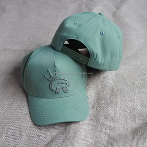 Gorra de béisbol estructurada de sarga de algodón de 5 paneles OEM con logotipo personalizado, gorra deportiva - Product Image 1