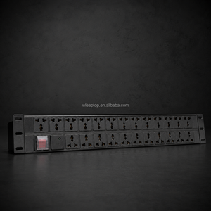 PDU 1U 19 pouces pour rack, 8 prises US/UK 16A, unité de distribution d'alimentation en aluminium, protection contre les surtensions pour centre de données, serveur CCTV - Product Image 5