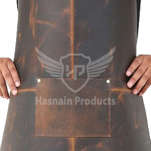 Wholesale Customized Durable <b>Leather</b> Low Price New Fashion Fresh Material Top Style Private Label Genuine <b>Leather</b> <b>Apron</b> - Product Image 5