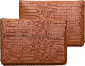 Genuine Leather <b>Laptop</b> <b>Sleeve</b> Case Premium Classic Style Business Office Travel Cover Carrying Bag Wholesale Price - Product Image 2