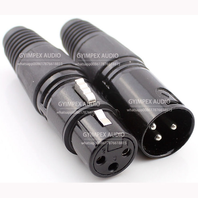 XLR3 Professional Audio XLR Connector Manufacturer High Quality Male 3-Pin Microphone Adapter Plug Heavy-Duty Oxygen-Free Copper