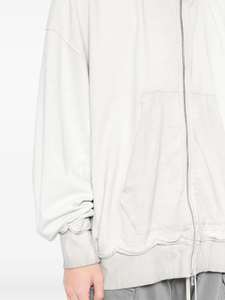 Custom <b>Men's</b> Cotton Embroidery Streetwear Vintage <b>Zip</b> <b>up</b> Distressed Flared Sweatpants and Hoodies Set - Product Image 5