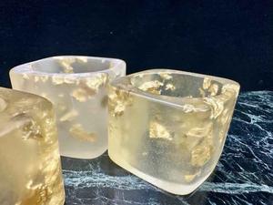 Anneaux de serviette en résine, restaurant, mariage, fête, décoration de table, fabrication artisanale, anneaux de serviette en résine personnalisés - Product Image 5