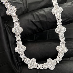 Hip Hop Style Premium Qualité Hommes Femmes Cubain Lien Chaîne Collier Diamant Moissanite Cubain Chaîne Motif Dernière Conception - Product Image 4