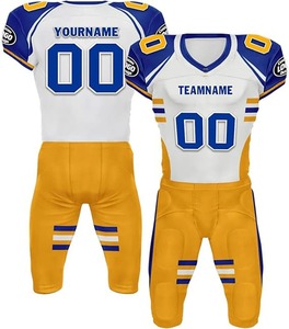 Uniformes de Fútbol Americano Personalizados con el Diseño Más Reciente de 2025, Uniformes de Fútbol Transpirables para Adultos, Conjunto de Equipo de Manga Corta para Verano, 100% Poliéster - Product Image 2