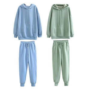 Women's Winter Tracksuits Gym Skinny <b>Legging</b> Two Piece Set Jacket Long Sleeve Zipper Sweatshirt <b>Flare</b> Pants Joggers - Product Image 4