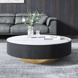 Mesa de té con tapa de mármol, mesa de centro de lujo ligera, sala de estar moderna para mesa de centro, cafetería, apartamento, el mejor diseño de venta - Product Image 6