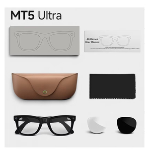 Lunettes Intelligentes MT5 Ultra AI avec Caméra 8MP, Écran 1080P, Monture Métallique, Batterie 270mAh, Étui de Recharge, Appels WiFi6 - Product Image 2
