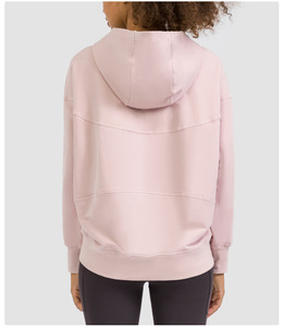 Sudadera con capucha de entrenamiento para correr de secado rápido de algodón cómodo de lana térmica gruesa para mujer - Product Image 4