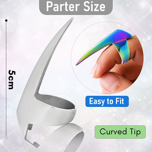 Outil d'extension de cheveux de qualité supérieure Anneau de sectionnement Aide à la tresse rapide Outil de séparation des doigts Réglable pour différentes tailles de doigts - Product Image 3
