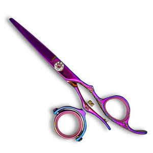 Stainless Steel Hair Cutting <b>Shears</b> Double Swivel Thumb <b>Handle</b> Salon Scissor - Product Image 1