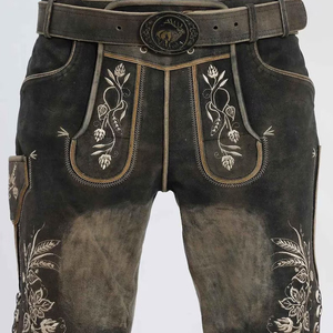 Authentique Bavarois Lederhosen Men 2025 Premium Oktoberfest Outfit Custom German Traditional Wear OEM Supplier - Product Image 3