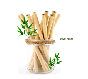 Producto principal de pajitas de bambú Eco2go, pajitas de bambú biodegradables y reutilizables, acepta logotipo personalizado de Eco2go Vietnam - Product Image 5