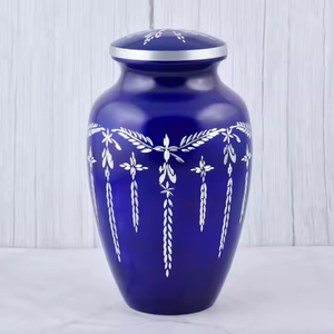 Urnes de crémation de haute qualité Urne funéraire Urne de crémation en métal en aluminium pour garder les cendres humaines Pot de crémation en gros Nouvelle conception - Product Image 6