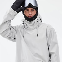 Dernière veste de ski isolée personnalisée pour hommes col montant fourrure décoration coupe-vent pour snowboard ski imprimé patch arrière