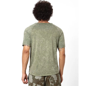 Haute qualité personnalisé surdimensionné plaine hommes lavage à l'acide t-shirts écran haute qualité impression Vintage en détresse hommes lavage à l'acide t-shirts - Product Image 5