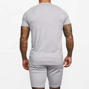 เสื้อยืดแขนสั้นผู้ชาย คอกลม ผ้าฝ้าย 100% ระบายอากาศ แห้งเร็ว สไตล์ลำลอง สำหรับฤดูร้อน ชุดเซ็ต - Product Image 3