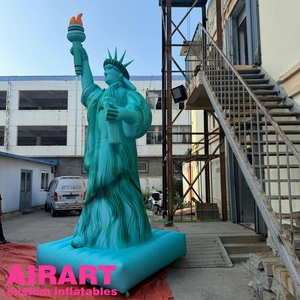 Décoration de <span class=keywords><strong>ballon</strong></span> <span class=keywords><strong>gonflable</strong></span> carré Statue de la Liberté, <span class=keywords><strong>sculpture</strong></span> de dame <span class=keywords><strong>gonflable</strong></span> personnalisée en usine pour accessoire de location publicitaire - Product Image 4